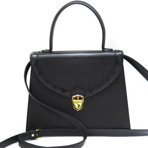 Saint Laurent Yves Handbag Black Leather